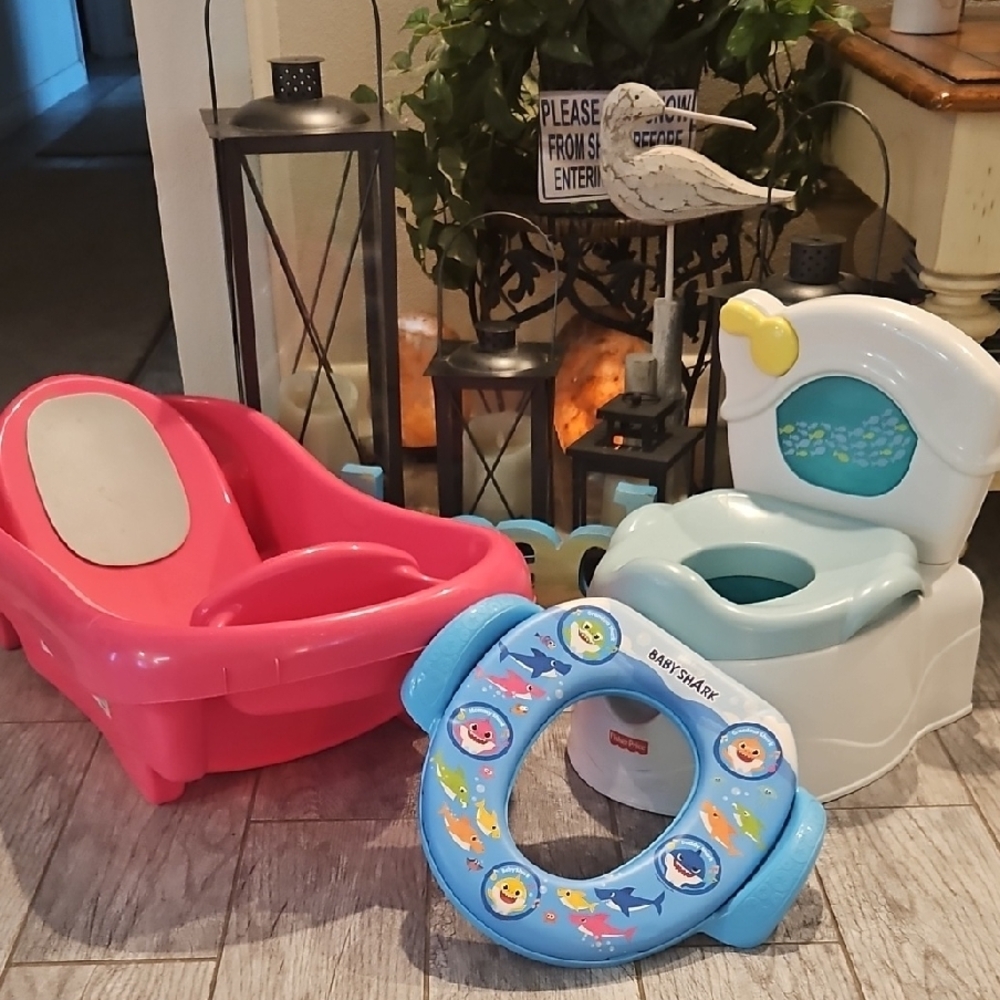 Colorful Baby Bath and Potty Set